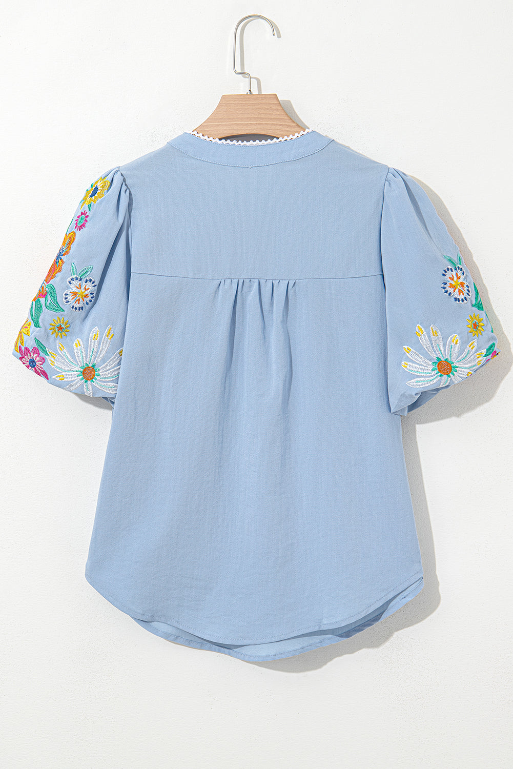 Beau Blue Floral Floral Borded