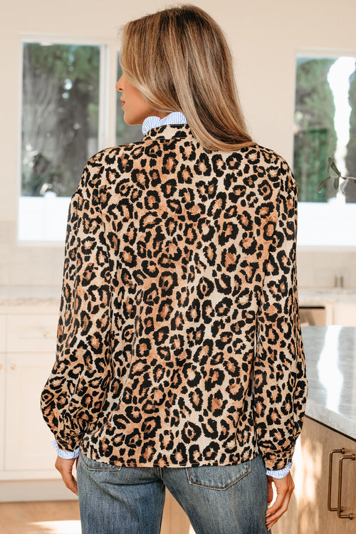 Camisa elegante con ribete con volantes