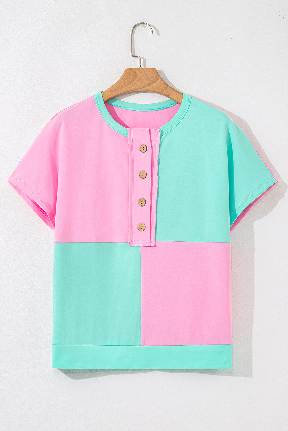 Mint Green Two Tone Half Buttons