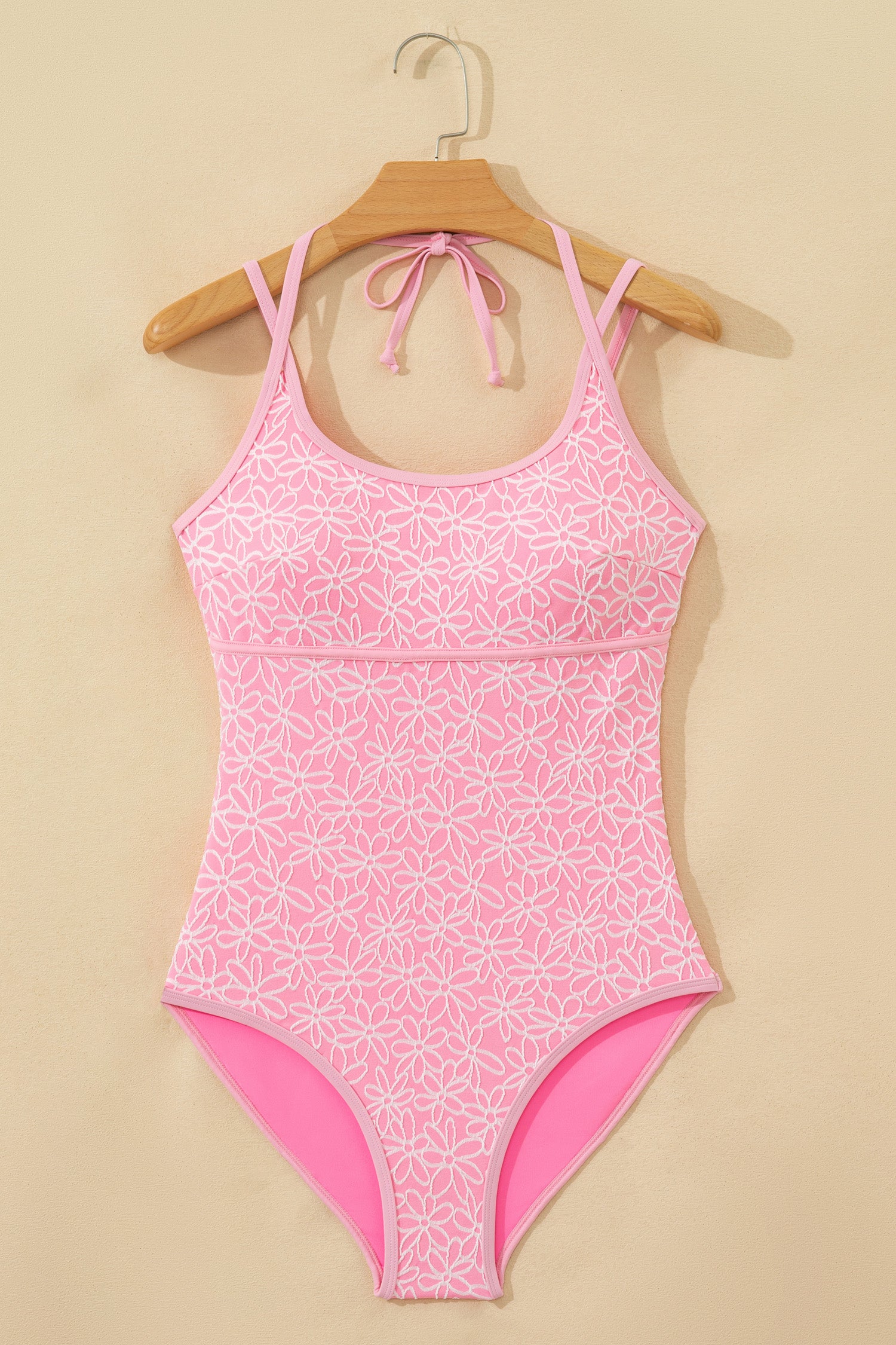 Traje de baño de una pieza con tirantes finos