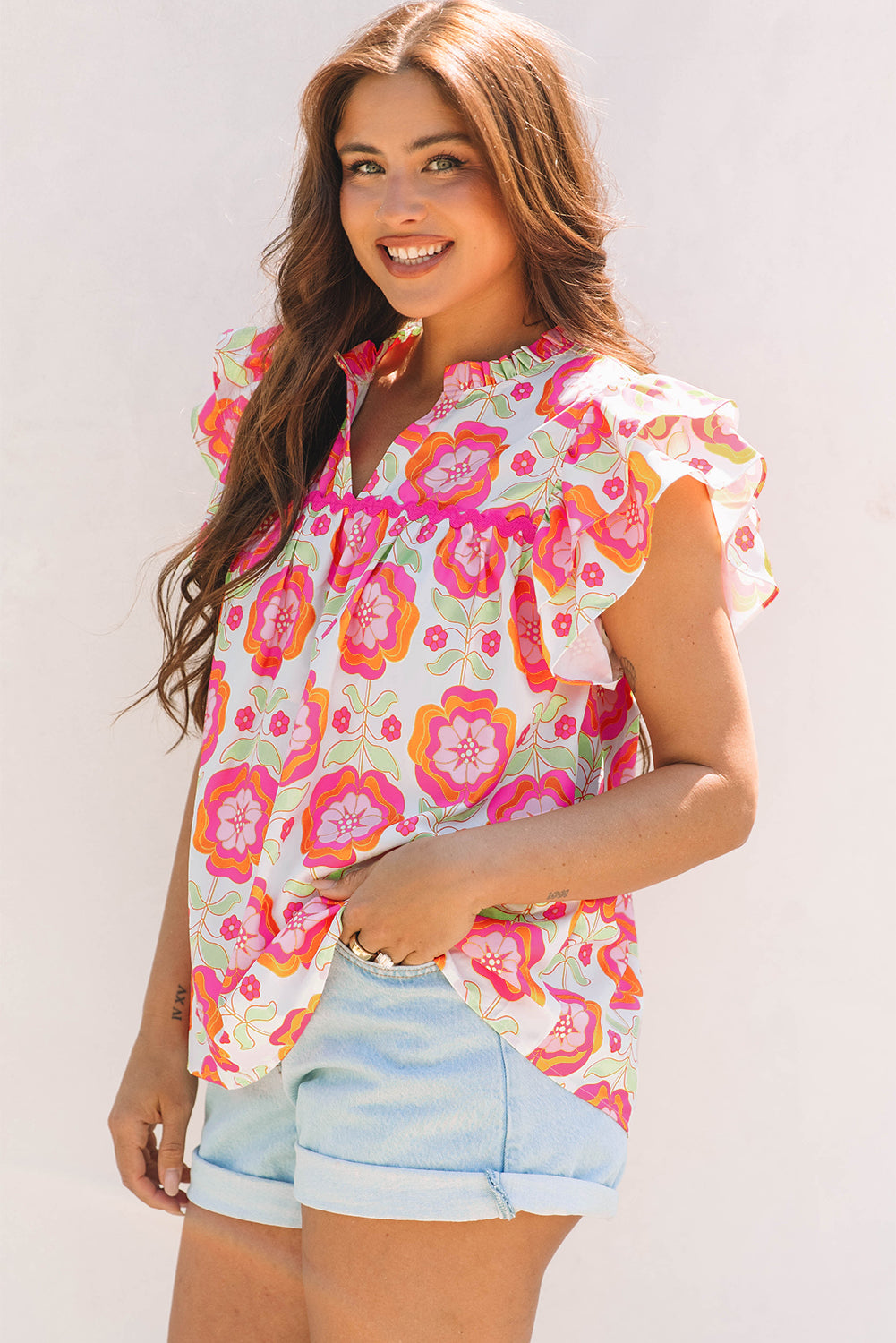 Rose Floral Manga Ric-Rac